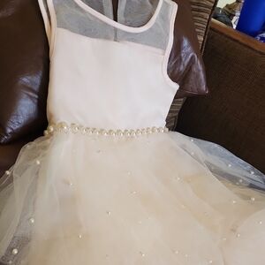 American Princess Pink and White Formal Dress